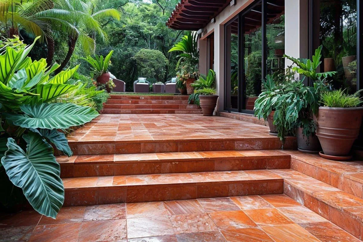 Red Travertine | Bold Outdoor Collection