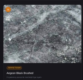 Aegean Black Brushed