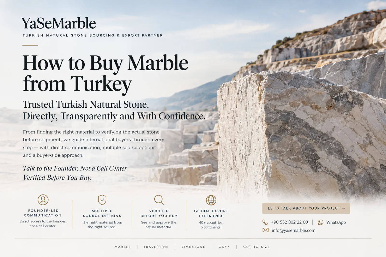 HOW TO BUY MARBLE FROM TURKEY