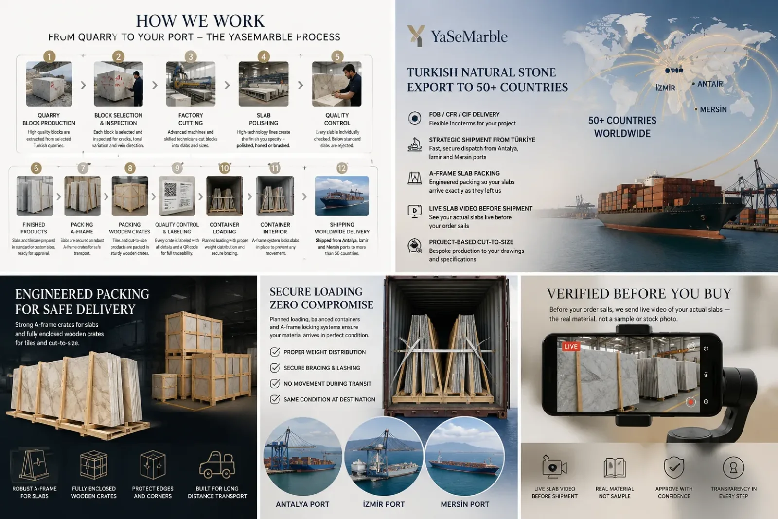 How We Work: From Quarry to Your Port — The YaSeMarble Process