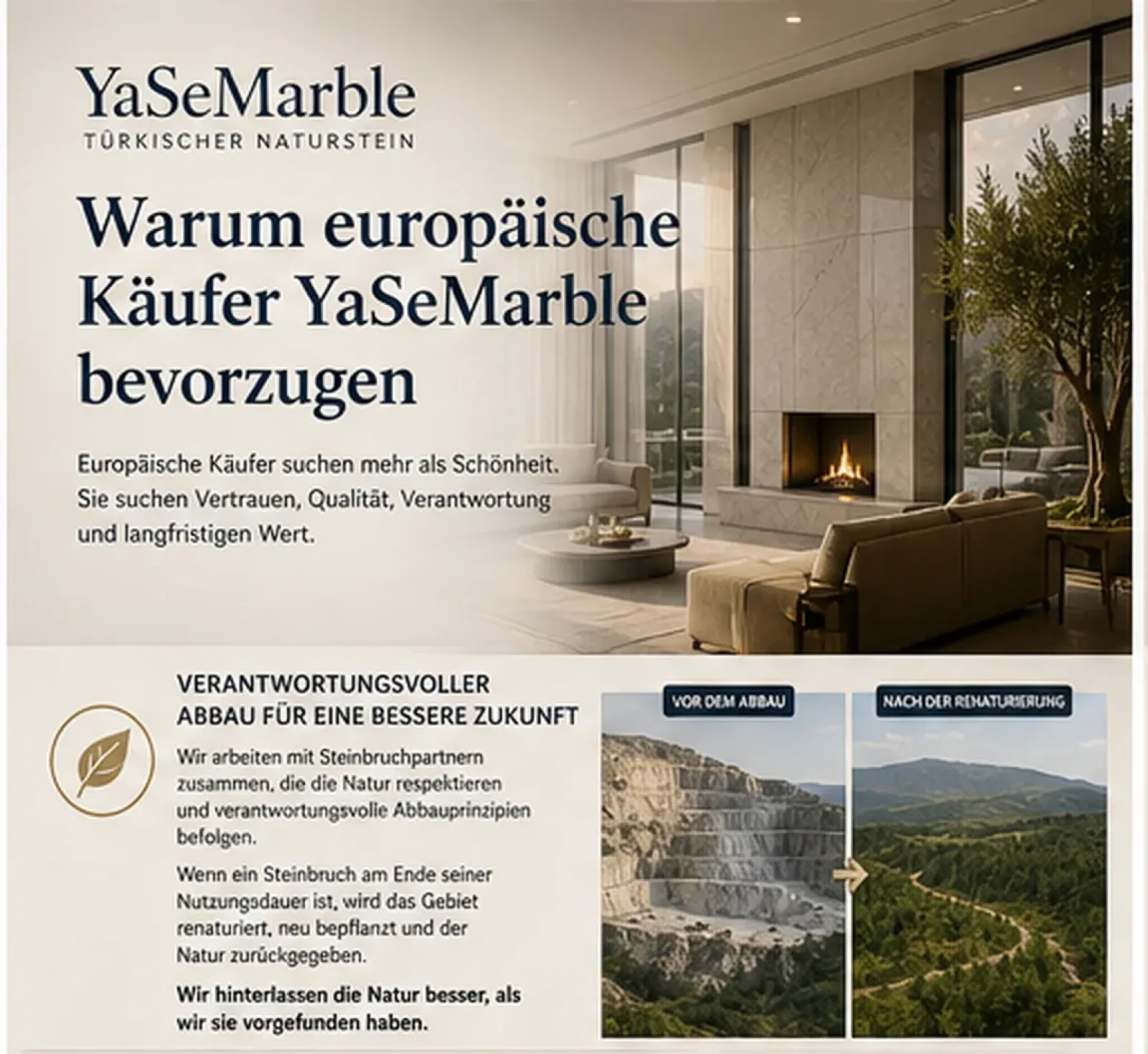 WARUM DEUTSCHE KÄUFER YASEMARBLE WÄHLEN    Part 1